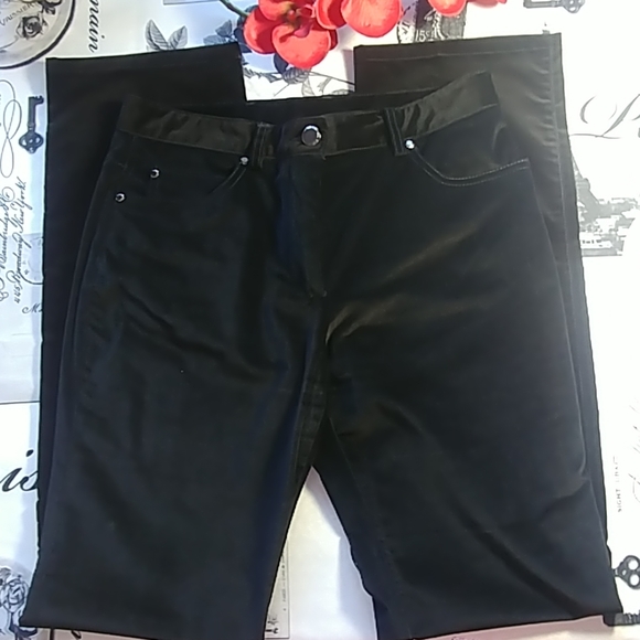 Paul & Shark pant in black velvet. - Picture 2 of 4